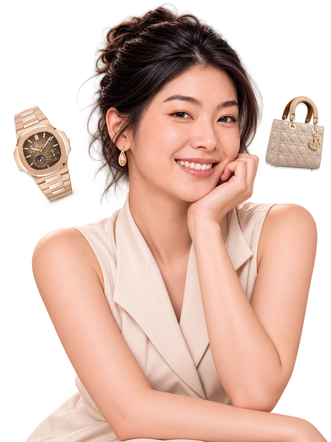พนักงาน Brandname Money พร้อมสินค้าแบรนด์เนม