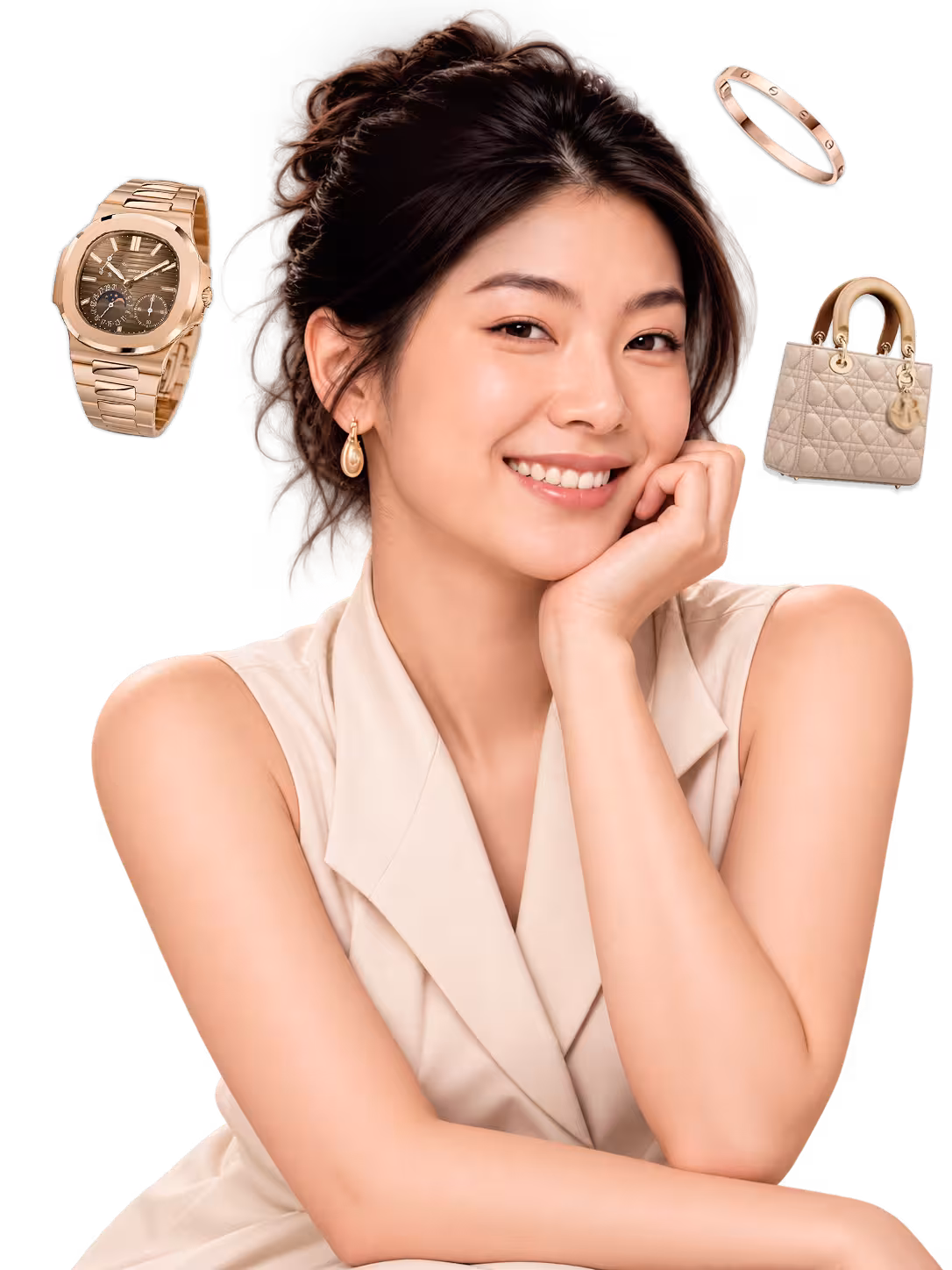 พนักงาน Brandname Money พร้อมสินค้าแบรนด์เนม