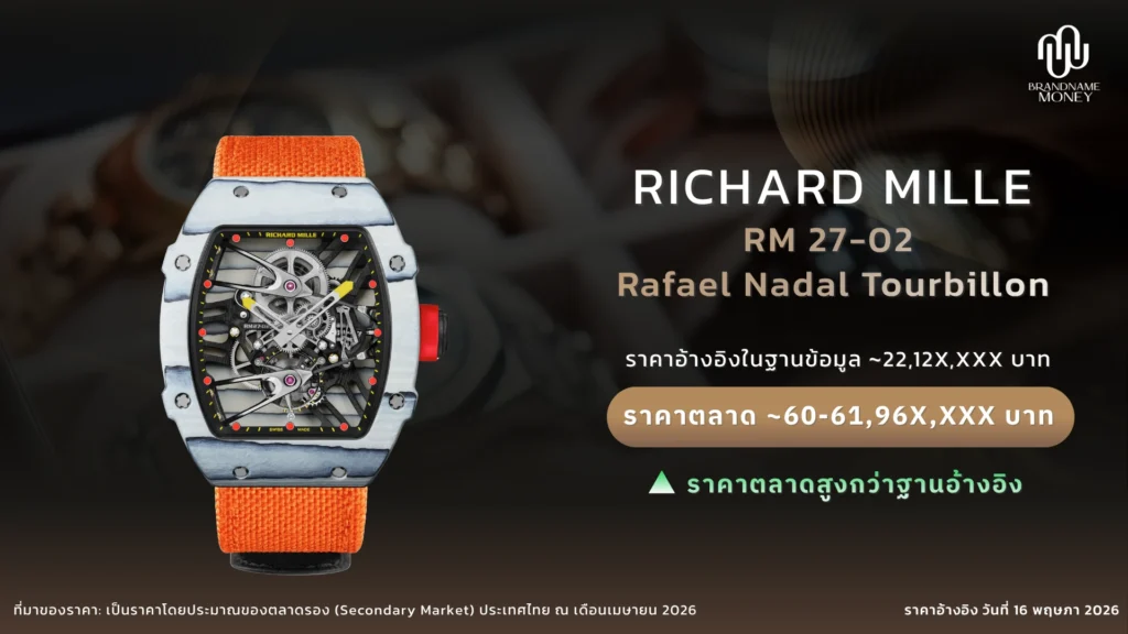นทาฬิกา Richard Mille RM 27-02 Rafael Nadal Tourbillon