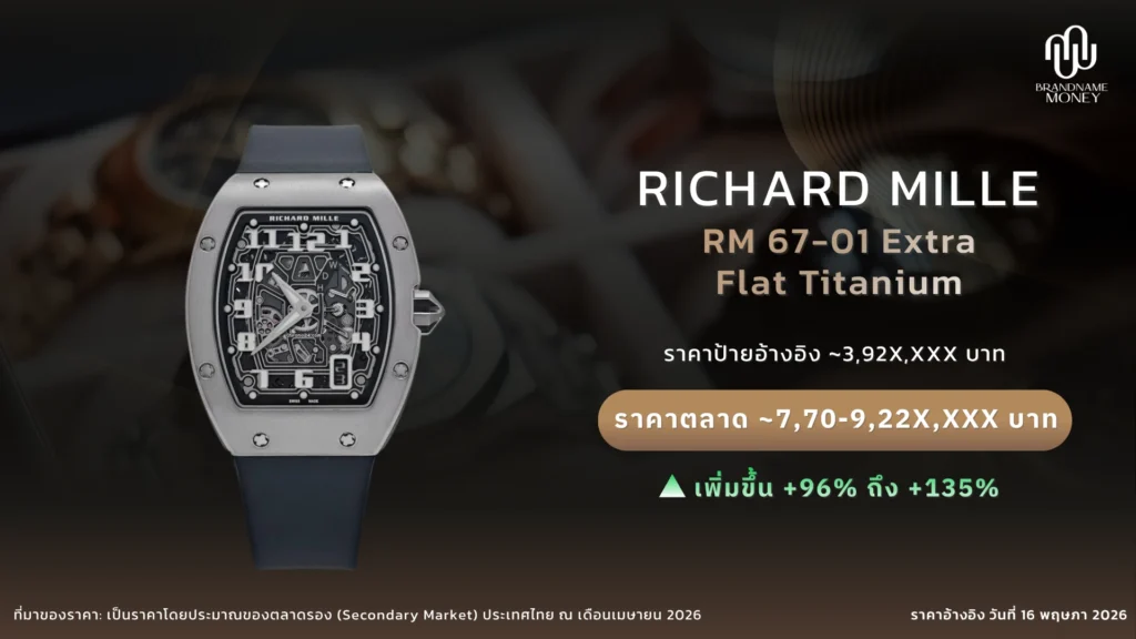 นาฬิกา Richard Mille RM 67-01 Extra Flat Titanium