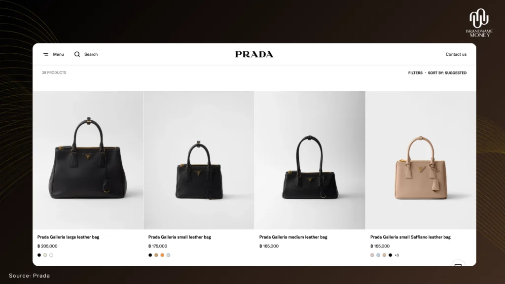 10 แบรนด์กระเป๋าผู้หญิง รุ่นยอดนิยม ที่มูลค่าดีและขายต่อง่าย แบรนด์ Prada