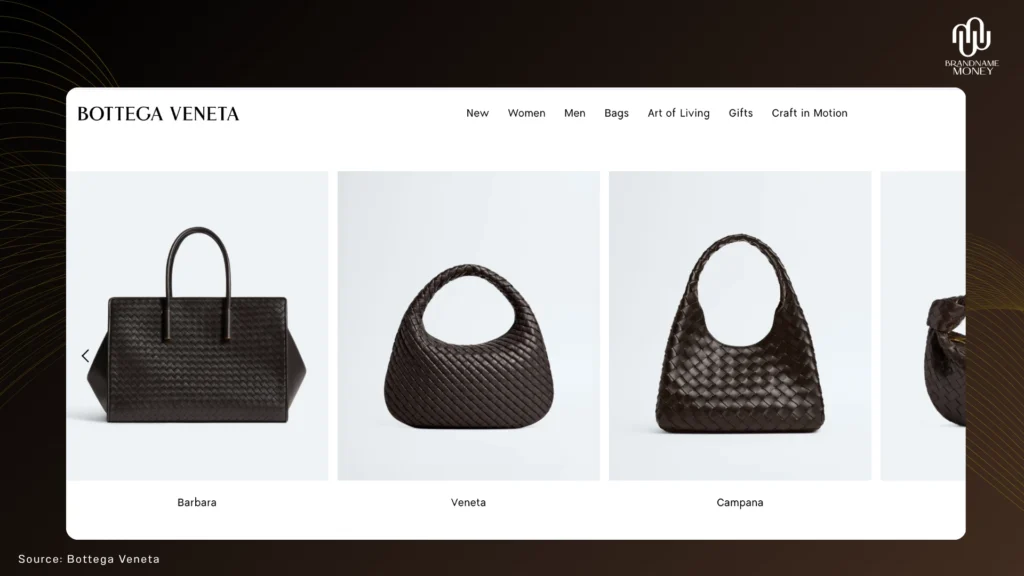 10 แบรนด์กระเป๋าผู้หญิง รุ่นยอดนิยม ที่มูลค่าดีและขายต่อง่าย แบรนด์ Bottega Veneta