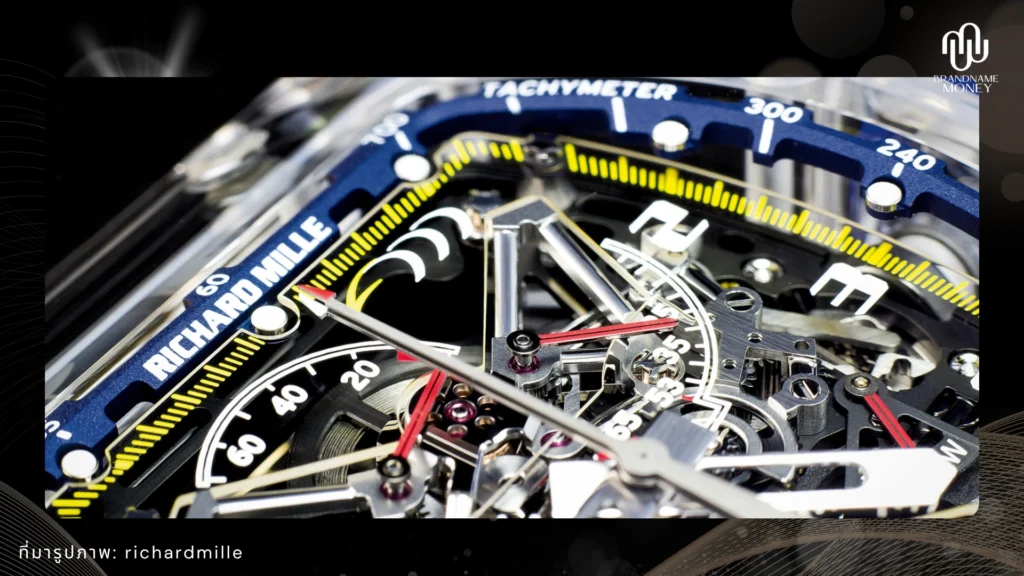 วิธีเช็กนาฬิกา Richard Mille ของแท้ วิธีที่ 5. เช็กหน้าปัด เข็ม หลักชั่วโมง และงานพิมพ์
