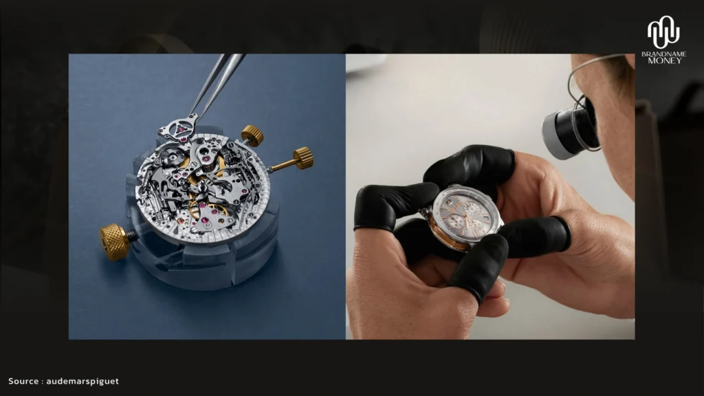 วิธีดูนาฬิกา Audemars Piguet ของแท้ 7. ตรวจสอบกลไกภายใน