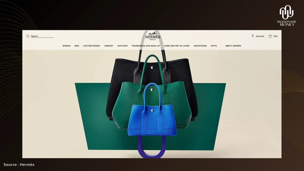 1. Hermès กระเป๋าแบรนด์เนม ผู้ชาย สายเรียบหรูที่เด่นเรื่องความหายาก
