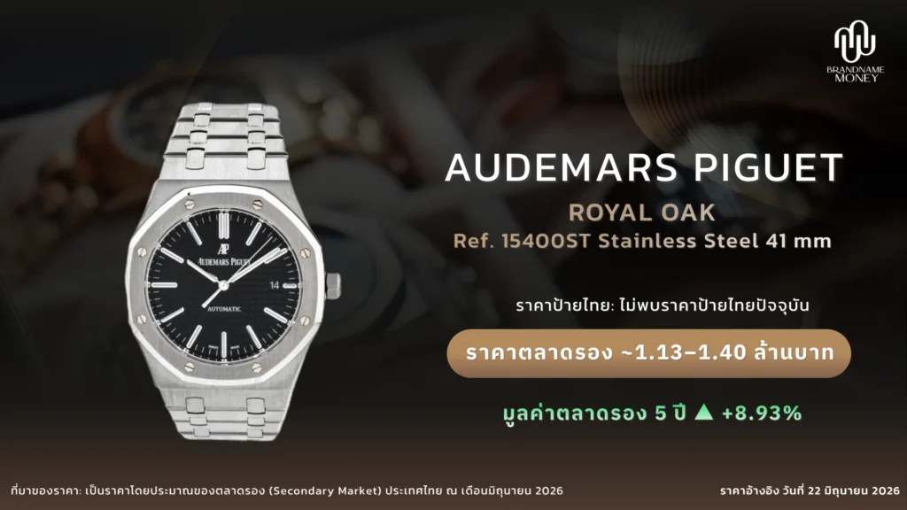 10. Audemars Piguet Royal Oak Selfwinding 15400ST Black Dial
