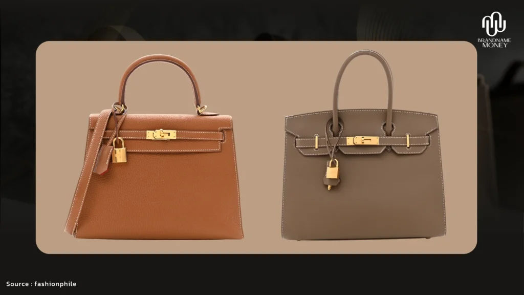 วิธีดูกระเป๋า Hermes ของแท้ เช็กอย่างไรไม่ให้พลาด 7. ทรงกระเป๋าต้องตรงกับรุ่น ไซซ์ และโครงสร้างจริง
