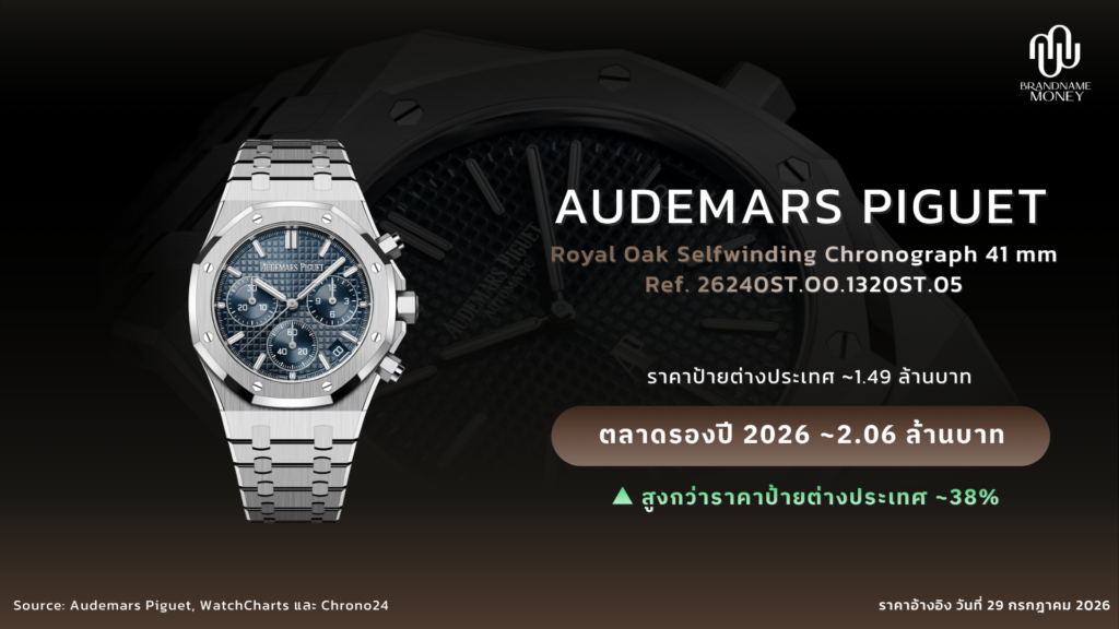 นาฬิกา AP ผู้ชาย Royal Oak Selfwinding Chronograph 41 mm Ref. 26240ST.OO.1320ST.05