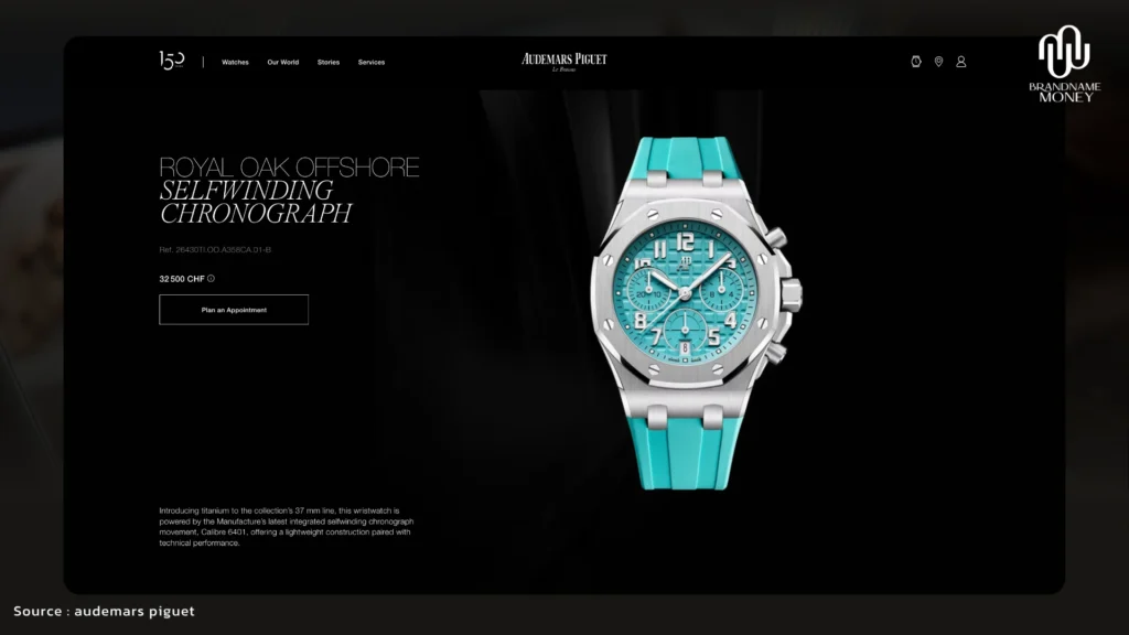Royal Oak Offshore Selfwinding Chronograph 37 mm Turquoise Ref. 26430TI.OO.A358CA.01-B
