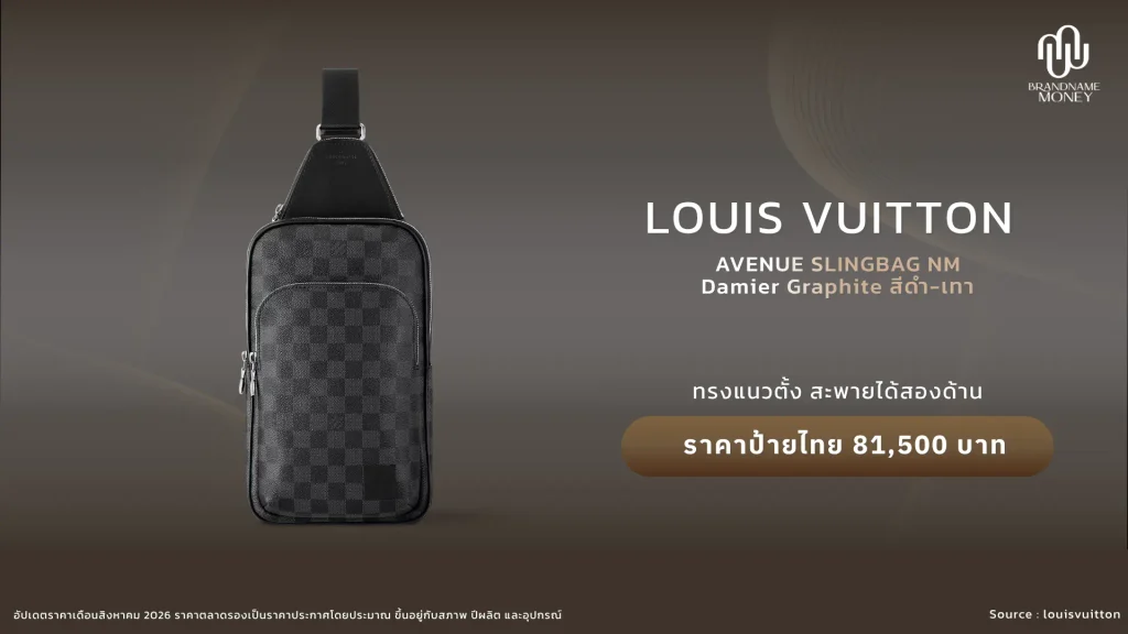 กระเป๋าหลุยส์ ผู้ชาย Louis Vuitton Avenue Slingbag NM Damier Graphite