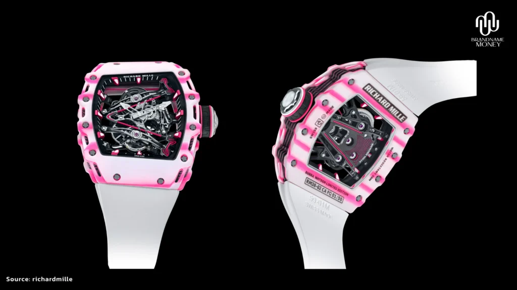 Richard Mille ทำไมแพง RM 38-02 Tourbillon Bubba Watson แบรนด์อธิบายว่า Carbon TPT® ประกอบขึ้นจากชั้นเส้นใยคาร์บอนวางขนานกันหลายชั้น