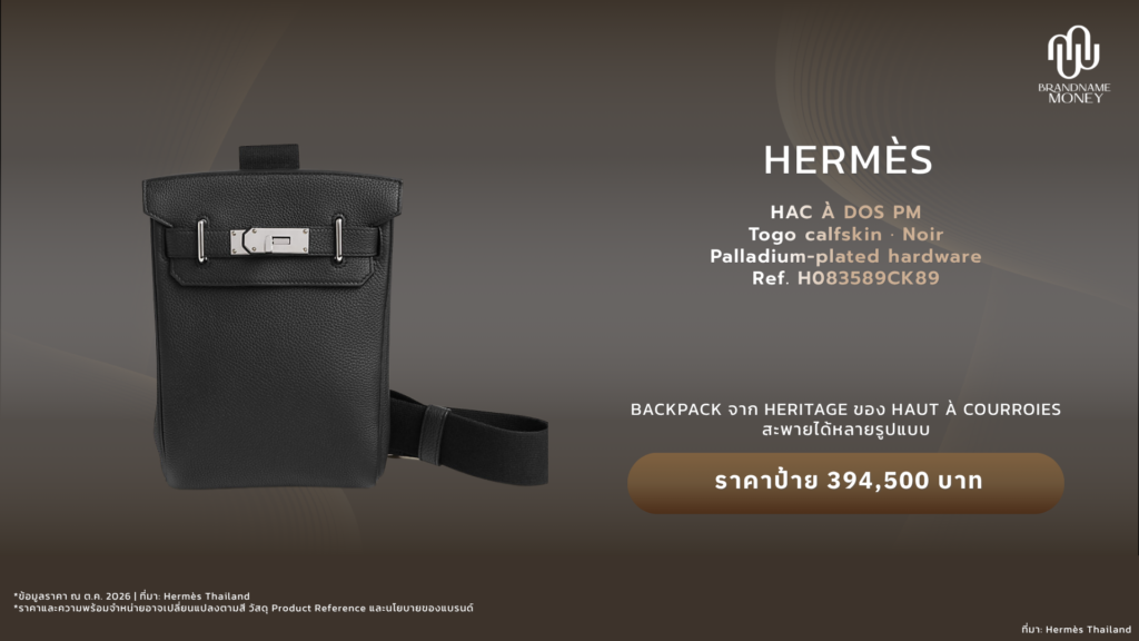 กระเป๋า Hermes ผู้ชาย Hermès Hac à Dos PM Backpack สำหรับคนที่ชอบ Heritage ของ Haut à Courroies